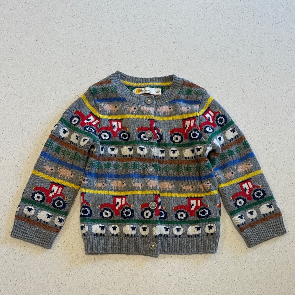 Baby Boden Farm Fair Isle Sweater